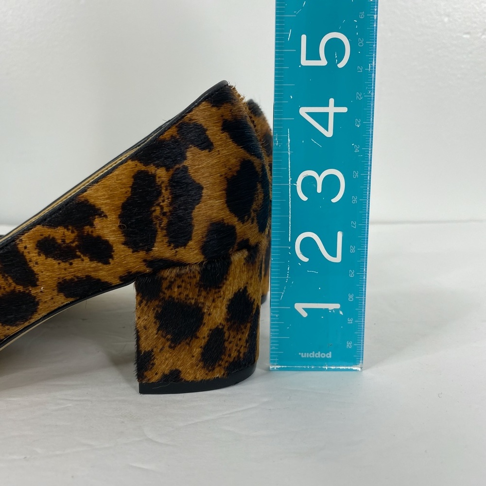 Talbots Calf Hair Leopard Print Pumps Sz. 6.5 - Picture 8 of 13